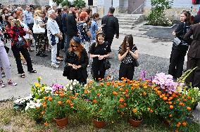 Opening of Iryna Farion commemorative plaque in Lviv