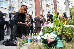 Opening of Iryna Farion commemorative plaque in Lviv