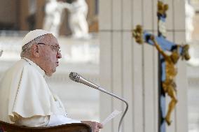 Pope Francis Wednesday Audience - Vatican