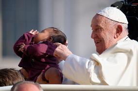 Pope Francis Leads Wednesday's General Audience In Saint Peter's Square