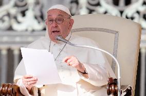 Pope Francis Leads Wednesday's General Audience In Saint Peter's Square