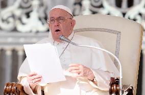 Pope Francis Leads Wednesday's General Audience In Saint Peter's Square