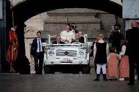 Pope Francis Leads Wednesday's General Audience In Saint Peter's Square