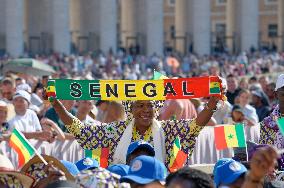 Pope Francis Leads Wednesday's General Audience In Saint Peter's Square