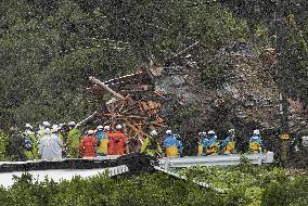 Landslide in central Japan