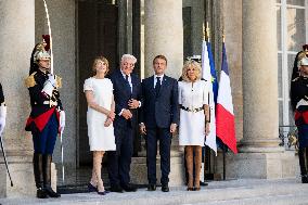 French And German Presidents Meet - Paris