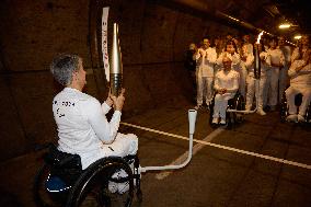 Paris 2024 Paralympics - Paralympic torch starts festive tour of France following historic Channel Tunnel crossing