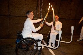 Paris 2024 Paralympics - Paralympic torch starts festive tour of France following historic Channel Tunnel crossing