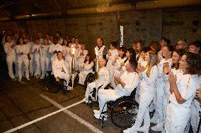 Paris 2024 Paralympics - Paralympic torch starts festive tour of France following historic Channel Tunnel crossing