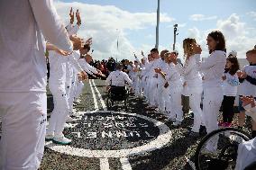 Paris 2024 Paralympics - Paralympic torch starts festive tour of France following historic Channel Tunnel crossing