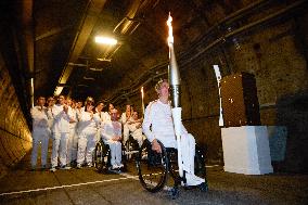 Paris 2024 Paralympics - Paralympic torch starts festive tour of France following historic Channel Tunnel crossing