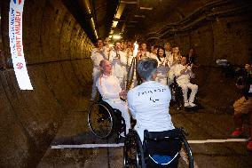 Paris 2024 Paralympics - Paralympic torch starts festive tour of France following historic Channel Tunnel crossing