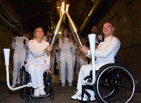 Paris 2024 Paralympics - Paralympic torch starts festive tour of France following historic Channel Tunnel crossing