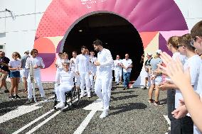 Paris 2024 Paralympics - Paralympic torch starts festive tour of France following historic Channel Tunnel crossing