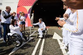 Paris 2024 Paralympics - Paralympic torch starts festive tour of France following historic Channel Tunnel crossing