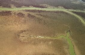 Mudflats Of The Yellow River Delta - China