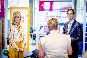 Queen Maxima Visits Money Affairs Helpdesk - The Hague