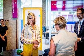 Queen Maxima Visits Money Affairs Helpdesk - The Hague