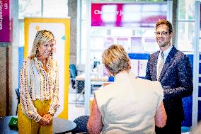 Queen Maxima Visits Money Affairs Helpdesk - The Hague