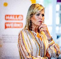 Queen Maxima Visits Money Affairs Helpdesk - The Hague