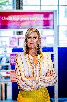 Queen Maxima Visits Money Affairs Helpdesk - The Hague