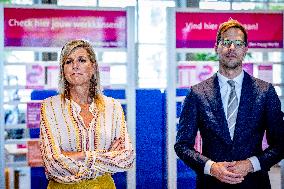 Queen Maxima Visits Money Affairs Helpdesk - The Hague