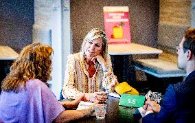 Queen Maxima Visits Money Affairs Helpdesk - The Hague