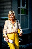 Queen Maxima Visits Money Affairs Helpdesk - The Hague