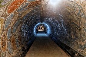 Odesas Fairytale Tunnel reopened as bomb shelter