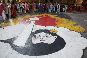 Nursing Staff Are Take Part In A Protest March Against The Rape And Murder Of A PGT Woman Doctor Murder In Kolkata