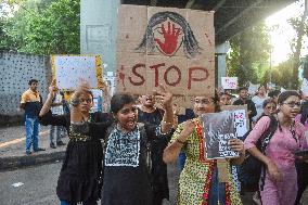 Citizens Protest Against Rape And Murder Of Doctor In India.