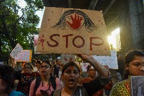 Citizens Protest Against Rape And Murder Of Doctor In India.