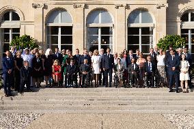 Paris 2024 Paralympics - Family Picture at the Eylsee Prior the Opening Ceremony of the Paris 2024 Paralympic Games - Paris