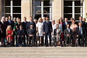 Paris 2024 Paralympics - Family Picture at the Eylsee Prior the Opening Ceremony of the Paris 2024 Paralympic Games - Paris