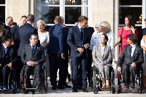 Paris 2024 Paralympics - Family Picture at the Eylsee Prior the Opening Ceremony of the Paris 2024 Paralympic Games - Paris