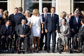 Paris 2024 Paralympics - Family Picture at the Eylsee Prior the Opening Ceremony of the Paris 2024 Paralympic Games - Paris