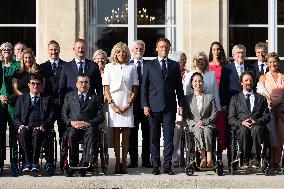 Paris 2024 Paralympics - Family Picture at the Eylsee Prior the Opening Ceremony of the Paris 2024 Paralympic Games - Paris