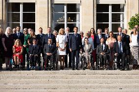 Paris 2024 Paralympics - Family Picture at the Eylsee Prior the Opening Ceremony of the Paris 2024 Paralympic Games - Paris