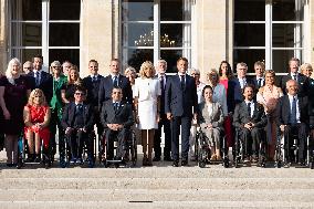 Paris 2024 Paralympics - Family Picture at the Eylsee Prior the Opening Ceremony of the Paris 2024 Paralympic Games - Paris