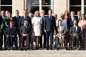 Paris 2024 Paralympics - Family Picture at the Eylsee Prior the Opening Ceremony of the Paris 2024 Paralympic Games - Paris