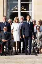 Paris 2024 Paralympics - Family Picture at the Eylsee Prior the Opening Ceremony of the Paris 2024 Paralympic Games - Paris