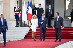 Reception at the Eylsee Prior the Opening Ceremony of the Paris 2024 Paralympic Games - Paris