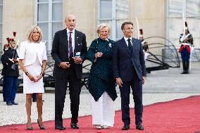 Reception at the Eylsee Prior the Opening Ceremony of the Paris 2024 Paralympic Games - Paris