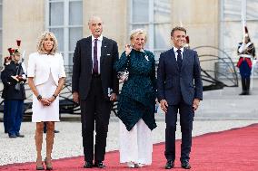 Reception at the Eylsee Prior the Opening Ceremony of the Paris 2024 Paralympic Games - Paris