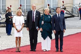 Reception at the Eylsee Prior the Opening Ceremony of the Paris 2024 Paralympic Games - Paris