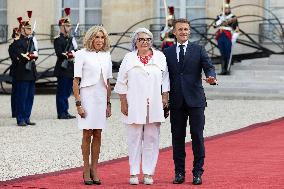 Reception at the Eylsee Prior the Opening Ceremony of the Paris 2024 Paralympic Games - Paris