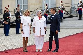 Reception at the Eylsee Prior the Opening Ceremony of the Paris 2024 Paralympic Games - Paris