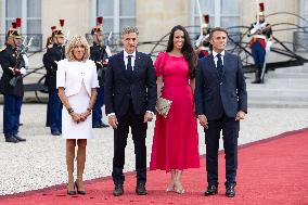 Reception at the Eylsee Prior the Opening Ceremony of the Paris 2024 Paralympic Games - Paris