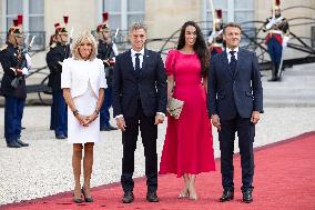 Reception at the Eylsee Prior the Opening Ceremony of the Paris 2024 Paralympic Games - Paris