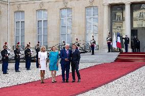 Reception at the Eylsee Prior the Opening Ceremony of the Paris 2024 Paralympic Games - Paris